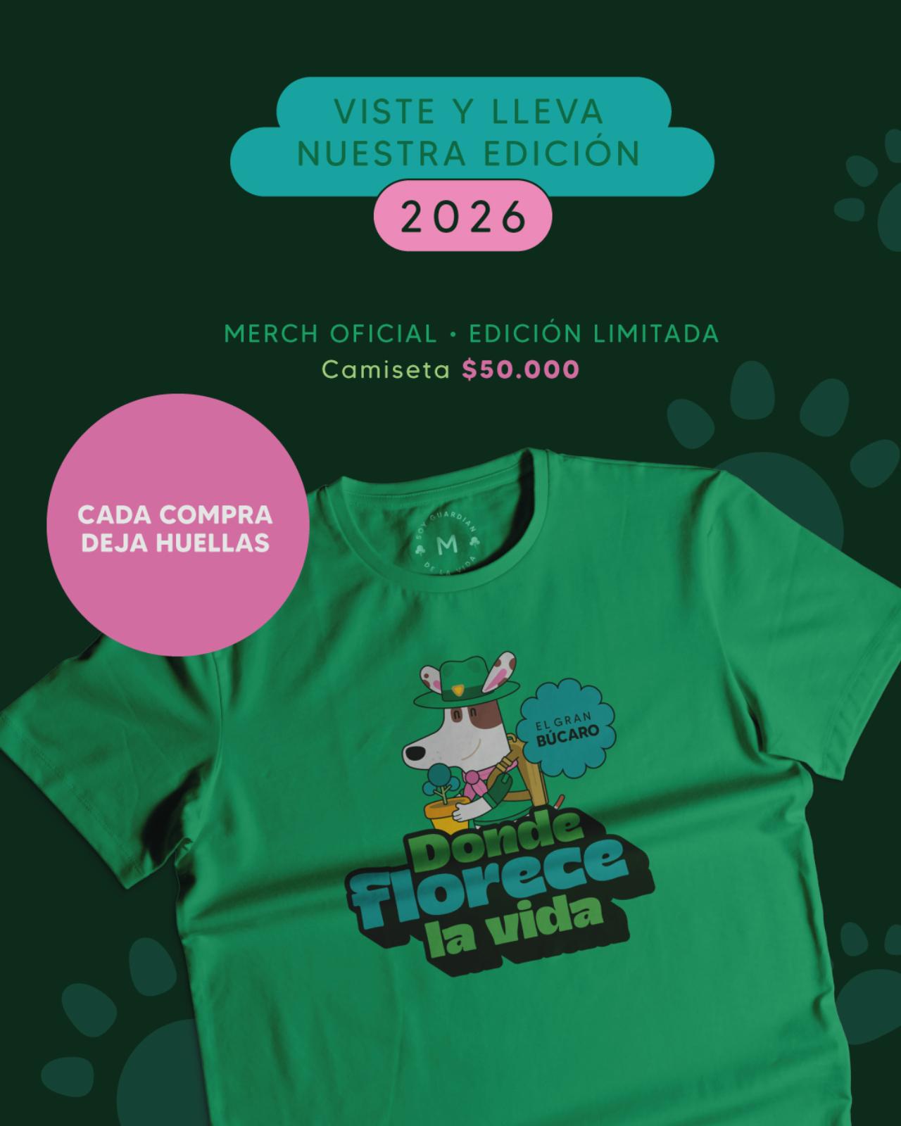 CAMISETA OFICIAL PATICAS FEST + ECOFEST 2026 — EL GRAN BÚCARO - Paticas al Rescate